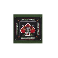 Pañuelo Estilo Calavera Mercenaria Verde Militar Corazon