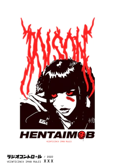 Remera HENTAI MOB THREE OVERSIZE TEE - comprar online