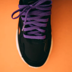 Par Cordones Flat Berenjena - comprar online