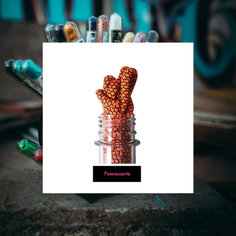 Par Cordones Fluorescente Naranja Ozweego