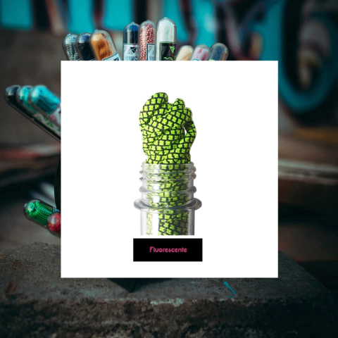 Par Cordones Fluorescente Verde Ozweego