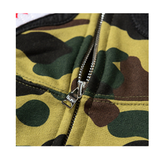 Campera Hoodie BAPE Full Zip Shark Camo Militar (AAA) - 220USD - KITCH TECH