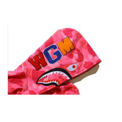 Campera Hoodie BAPE Full Zip Shark Camo Pink Fluo (AAA) - 220USD en internet