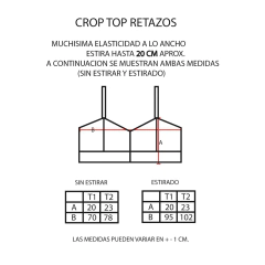 Crop Top Tejido Retazos - KITCH TECH