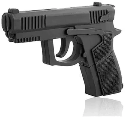 USB Arma Revolver Goma con 15 GB