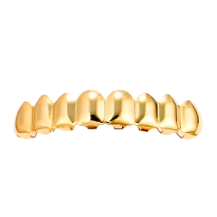 Grillz Parrilla Dientes Dorado 8x6 Trap Hip Hop - comprar online