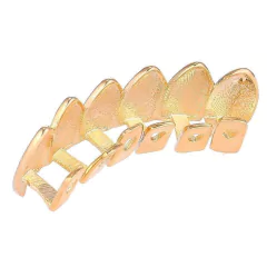 Parrilla para Dientes Grillz Parte Superior "6ix9ine" Baño Oro 14 k - comprar online