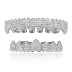 Parrilla Para Dientes Grillz Strass Oro Blanco Corazones Trap - comprar online