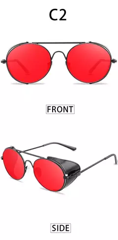 Anteojos Redondos Retro Gotico Steampunk Metalico - tienda online
