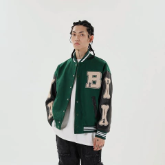 Imagen de CAMPERA VARSITY JACKET UNIVERSITARIA B BONES VERDE