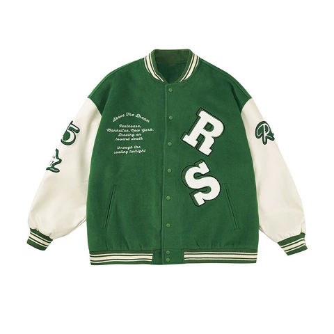 CAMPERA VARSITY JACKET UNIVERSITARIA PENTHOUSE VERDE