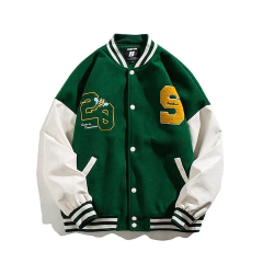 CAMPERA VARSITY JACKET UNIVERSITARIA KILLER BEE VERDE