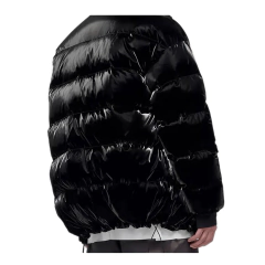 Campera Puffer Hombre C/piel Pluma Sintética on internet