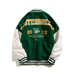 CAMPERA VARSITY JACKET UNIVERSITARIA KILLER BEE VERDE - comprar online