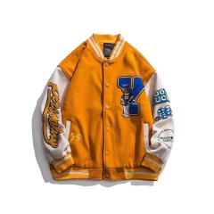 CAMPERA VARSITY JACKET UNIVERSITARIA BEAR NARANJA