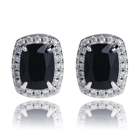 Aros Plata 925 Redondo A Rosca Símil Zircón Diamante N33