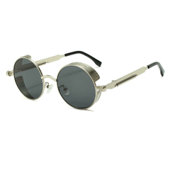 Anteojos de sol Redondo Metalico Gotico Steampunk Vintage en internet