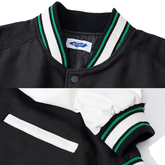 CAMPERA VARSITY JACKET UNIVERSITARIA BLACK69 NEGRO - comprar online