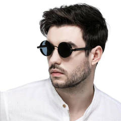 Anteojos de sol Redondo Metalico Gotico Steampunk Vintage en internet