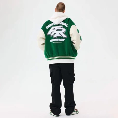 CAMPERA VARSITY JACKET UNIVERSITARIA IMPACT VERDE - KITCH TECH