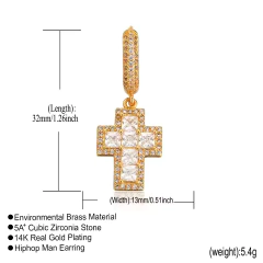 Aros Plata 925 Redondo A Rosca Símil Zircón Diamante N39 - tienda online