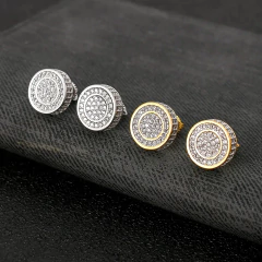 Aros Plata 925 Redondo a Rosca Símil Zircón Diamante Nº3 - tienda online