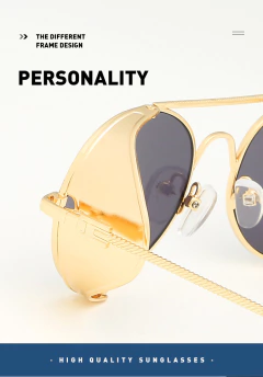 Anteojos Redondos Retro Gotico Steampunk Metalico