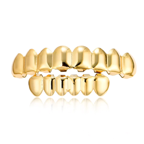 Grillz Parrilla Dientes Dorado 8x6 Trap Hip Hop
