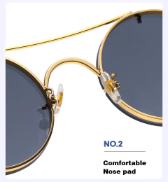 Anteojos Redondos Leopardo Metalico Patilla Madera con Puente - tienda online