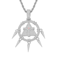 Dije "YuGioH Bakura" Baño de Oro 14k Con Cadena Simple Full Strass en internet