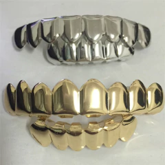 Grillz Parrilla Dientes Dorado 8x6 Trap Hip Hop - tienda online