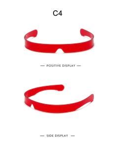 Anteojos una Pieza Punk Transaparente Futurista - KITCH TECH