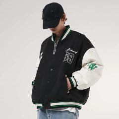 CAMPERA VARSITY JACKET UNIVERSITARIA BLACK69 NEGRO - KITCH TECH