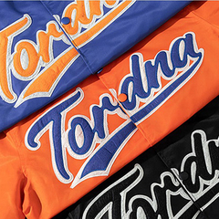 CAMPERA VARSITY JACKET UNIVERSITARIA TORDNA NARANJA - comprar online