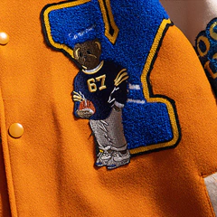 CAMPERA VARSITY JACKET UNIVERSITARIA BEAR NARANJA - comprar online