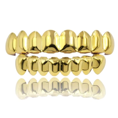 Parrilla Dientes Grills Clásicos Dorados 8 Y 8