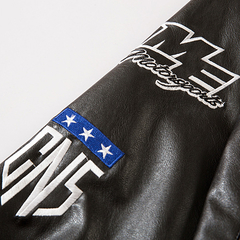 CAMPERA VARSITY JACKET UNIVERSITARIA RACING F1 NEGRO - comprar online