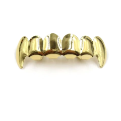 Grillz Dorados 6x6 Colmillos Superior Trap en internet