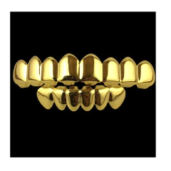 Grillz Parrilla Dientes Dorado 8x6 Trap Hip Hop - KITCH TECH