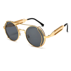 Anteojos Redondos Metalico Steampunk Retro 304 - KITCH TECH