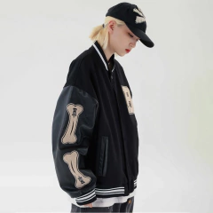 CAMPERA VARSITY JACKET UNIVERSITARIA B BONES NEGRO