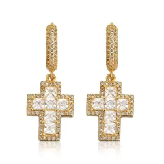 Aros Plata 925 Redondo A Rosca Símil Zircón Diamante N39