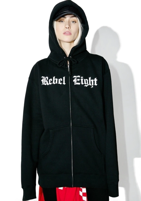 Campera Rebel Eight 8 Hell Can't Hold us Zip Up - 200usd