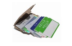 1 Unidad Etiqueta Calco Eggshell Importadas HELLO MY NAME IS - comprar online