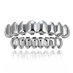Grillz Parrilla Dientes Plateado 8x8 Trap