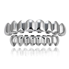 Grillz Parrilla Dientes Plateado 8x8 Trap