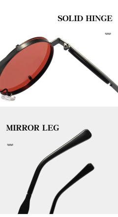 Imagen de Anteojos Redondos Lennon Metal Retro Vintage Steampunk