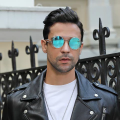 Anteojos Redondos Metalico Steampunk Retro 304 - KITCH TECH