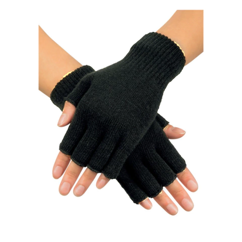 Guante Dedos Largo Sin dedos Color Verde Oscuro