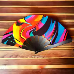 Abanico Estampado olas colores - XL - comprar online